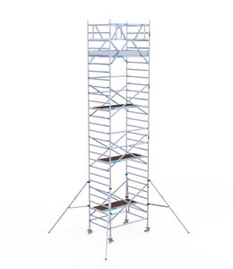 Euroscaffold Original 135x250 9,2m werkhoogte carbon vloer vrijstaand
