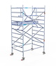 Euro Scaffold Euroscaffold Professional 135x250 4,2m werkhoogte tegen de gevel