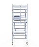 Euro Scaffold Euroscaffold Professional 135x250 4,2m werkhoogte tegen de gevel