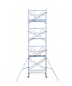 Euro Scaffold Euroscaffold Professional 135x250 8,2m werkhoogte carbon vloer tegen de gevel