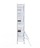 Euro Scaffold Euroscaffold Professional 135x250 8,2m werkhoogte carbon vloer tegen de gevel