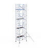 Euro Scaffold Euroscaffold Professional 135x250 9,2m werkhoogte tegen de gevel