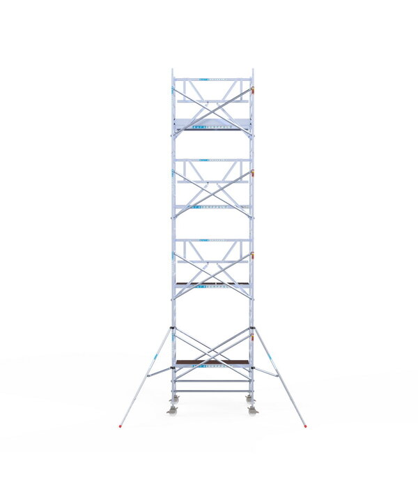 Euro Scaffold Euroscaffold Professional 135x250 9,2m werkhoogte tegen de gevel