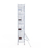 Euro Scaffold Euroscaffold Professional 135x250 9,2m werkhoogte tegen de gevel
