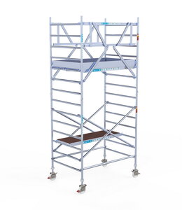 Euroscaffold Professional 135x250 5,2m werkhoogte carbon vloer vrijstaand