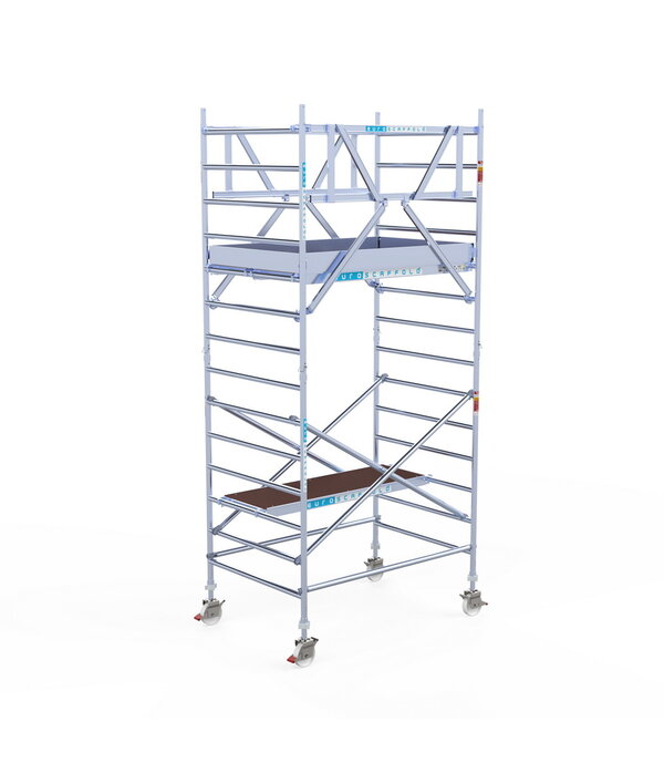 Euro Scaffold Euroscaffold Professional 135x250 5,2m werkhoogte carbon vloer vrijstaand