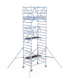 Euroscaffold Professional 135x250 7,2m werkhoogte carbon vloer vrijstaand