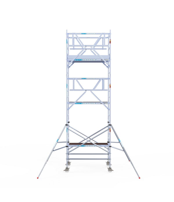 Euro Scaffold Euroscaffold Professional 135x250 7,2m werkhoogte carbon vloer vrijstaand
