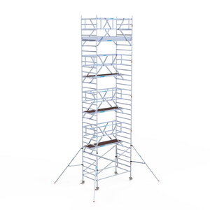 Euroscaffold Professional 135x250 10,2m werkhoogte carbon vloer vrijstaand