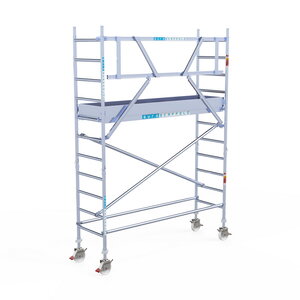 Euroscaffold Original 75x250 4,2m werkhoogte tegen de gevel