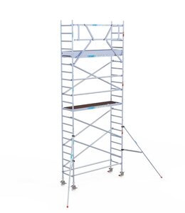 Euroscaffold Original 75x250 7,2m werkhoogte tegen de gevel