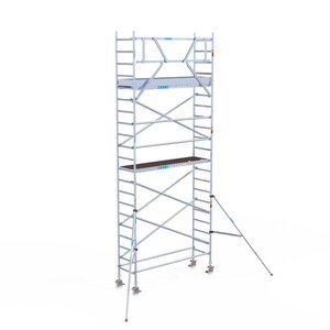 Euroscaffold Original 75x250 7,2m werkhoogte tegen de gevel
