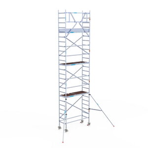 Euroscaffold Original 75x250 8,2m werkhoogte tegen de gevel