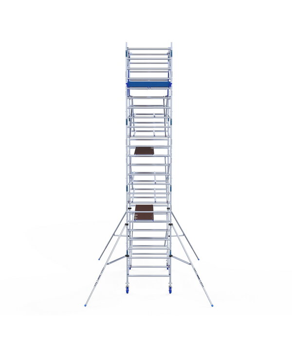 ASC IND ASC Rolsteiger 135x250x8.2 mtr. wh met schoren tegen de gevel