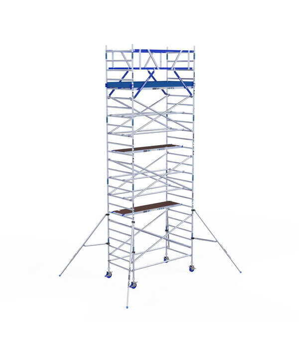ASC IND ASC Rolsteiger 135x250x8.2 mtr. wh met schoren tegen de gevel