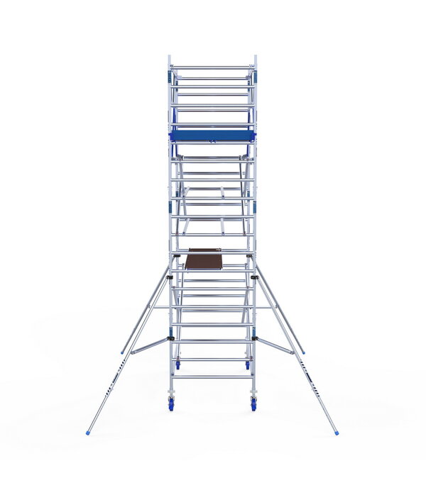 ASC IND ASC Rolsteiger 135x250x6.2 mtr. wh met schoren tegen de gevel