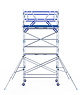 ASC IND ASC Rolsteiger 135x250x6.2 mtr. wh met schoren tegen de gevel