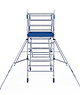 ASC IND ASC Rolsteiger 135x250x4.2 mtr. wh Carbon met schoren tegen de gevel