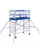 ASC IND ASC Rolsteiger 135x250x4.2 mtr. wh Carbon met schoren tegen de gevel