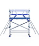 ASC IND ASC Rolsteiger 135x250x4.2 mtr. wh Carbon met schoren tegen de gevel