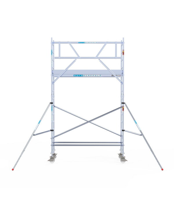 Euro Scaffold Euroscaffold Professional 75x250 5,2m werkhoogte tegen de gevel