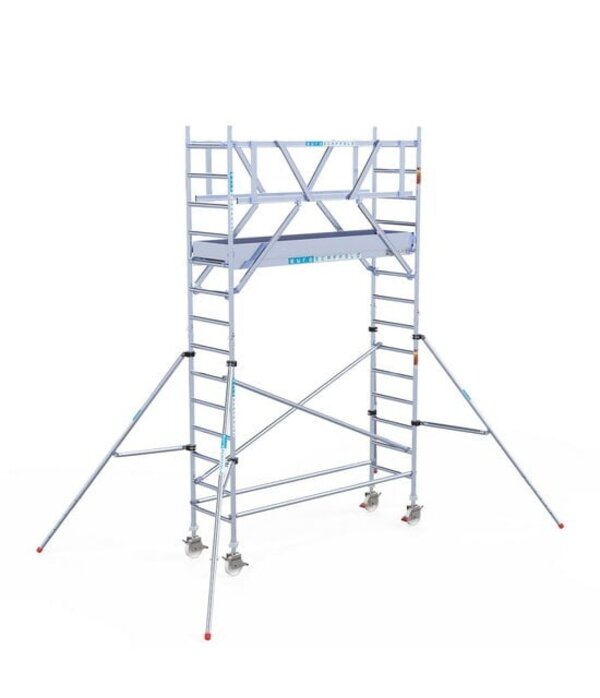 Rolsteiger Euroscaffold Original 75x250 5,2m werkhoogte vrijstaand Euro Scaffold Rolsteiger Euroscaffold Original 75x250 5,2m werkhoogte vrijstaand