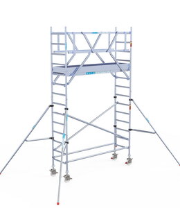 Rolsteiger Euroscaffold Original 75x250 5,2m werkhoogte carbon vloer vrijstaand