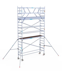 Rolsteiger Euroscaffold Original 75x250 6,2m werkhoogte carbon vloer vrijstaand