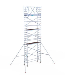 Rolsteiger Euroscaffold Original 75x250 9,2m werkhoogte carbon vloer vrijstaand
