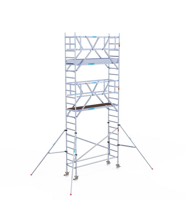 Euro Scaffold Rolsteiger Euroscaffold Professional 75x250 7,2m werkhoogte vrijstaand