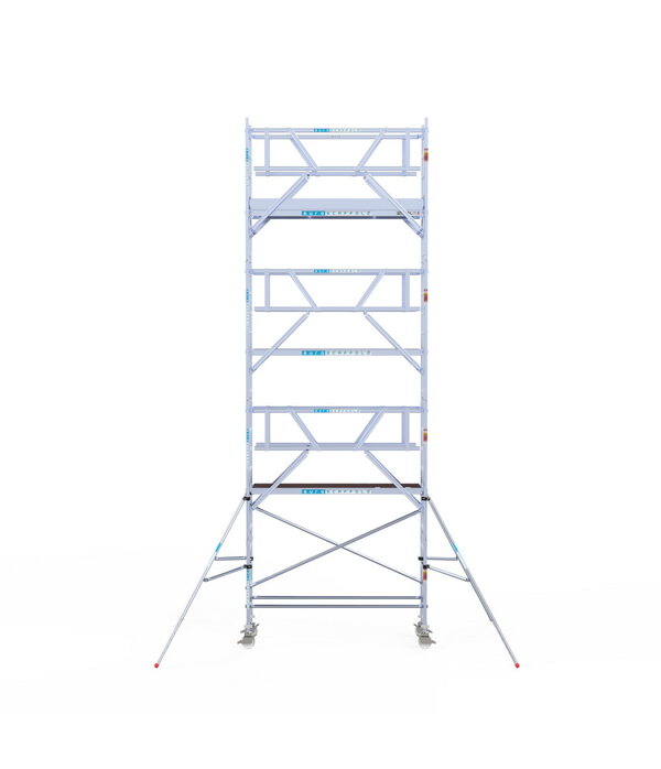 Rolsteiger Euroscaffold Professional 75x250 8,2m werkhoogte carbon vloer vrijstaand Euro Scaffold Rolsteiger Euroscaffold Professional 75x250 8,2m werkhoogte carbon vloer vrijstaand