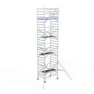 Rolsteiger Euroscaffold Original 135x190 9,2m werkhoogte carbon vloer tegen de gevel
