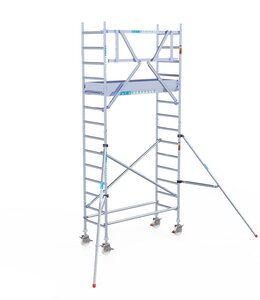 Rolsteiger Euroscaffold Original 75x190 5,2m werkhoogte tegen de gevel