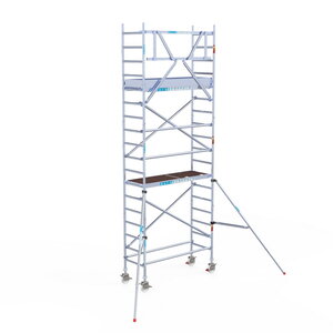 Rolsteiger Euroscaffold Original 75x190 6,2m werkhoogte tegen de gevel