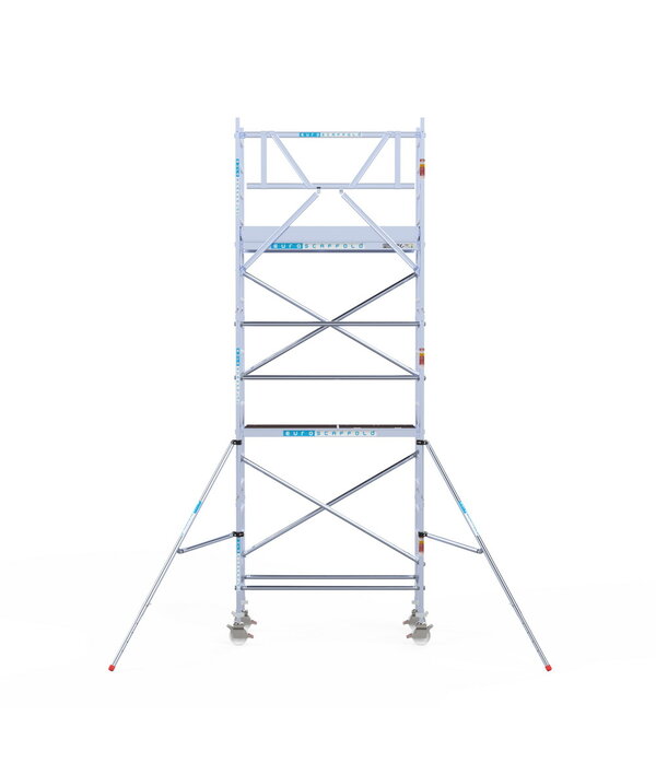 Euro Scaffold Rolsteiger Euroscaffold Original 75x190 6,2m werkhoogte tegen de gevel