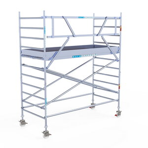 Rolsteiger Euroscaffold Original 135x305 4,2m werkhoogte tegen de gevel