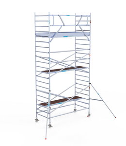 Rolsteiger Euroscaffold Original 135x305 7,2m werkhoogte tegen de gevel