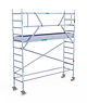 Euro Scaffold Rolsteiger Euroscaffold Original 75x305 4,2m werkhoogte tegen de gevel
