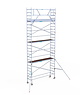 Euro Scaffold Rolsteiger Euroscaffold Original 75x305 8,2m werkhoogte carbon vloer tegen de gevel