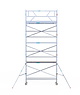 Euro Scaffold Rolsteiger Euroscaffold Original 75x305 8,2m werkhoogte carbon vloer tegen de gevel