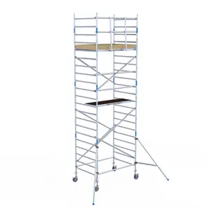 Alumexx Basic rolsteiger 135 x 190 x 7,2m WH met schoren Alumexx Basic rolsteiger 135 x 190 x 7,2m WH met schoren