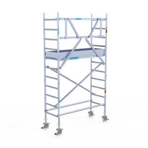 Rolsteiger Euroscaffold Professional 75x190 4,2m werkhoogte tegen de gevel