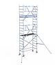 Euro Scaffold Rolsteiger Euroscaffold Professional 75x190 6,2m werkhoogte tegen de gevel