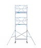 Euro Scaffold Rolsteiger Euroscaffold Professional 75x190 7,2m werkhoogte tegen de gevel