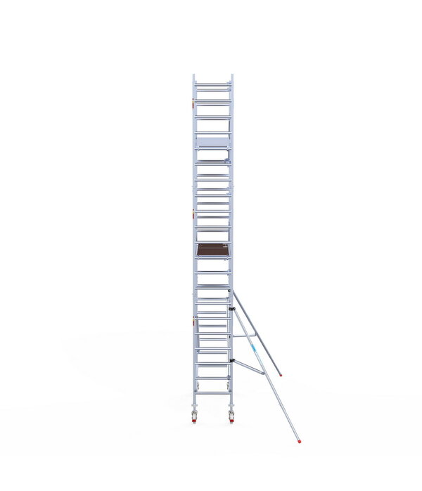 Euro Scaffold Rolsteiger Euroscaffold Professional 75x190 7,2m werkhoogte tegen de gevel