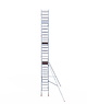 Euro Scaffold Rolsteiger Euroscaffold Professional 75x190 9,2m werkhoogte tegen de gevel