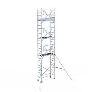Rolsteiger Euroscaffold Professional 75x190 9,2m werkhoogte carbon vloer tegen de gevel