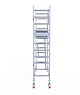 Euro Scaffold Rolsteiger Euroscaffold Professional 75x305 4,2m werkhoogte carbon vloer tegen de gevel