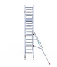 Euro Scaffold Rolsteiger Euroscaffold Professional 75x305 5,2m werkhoogte tegen de gevel