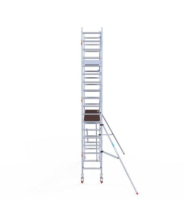 Euro Scaffold Rolsteiger Euroscaffold Professional 75x305 6,2m werkhoogte tegen de gevel